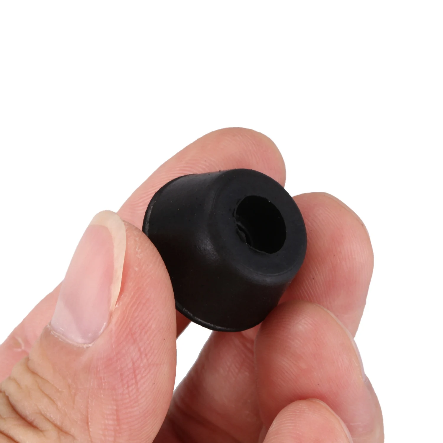 10 Pcs 21mm x 10mm Conical Recessed Rubber Feet Bumpers Pads Black HOT