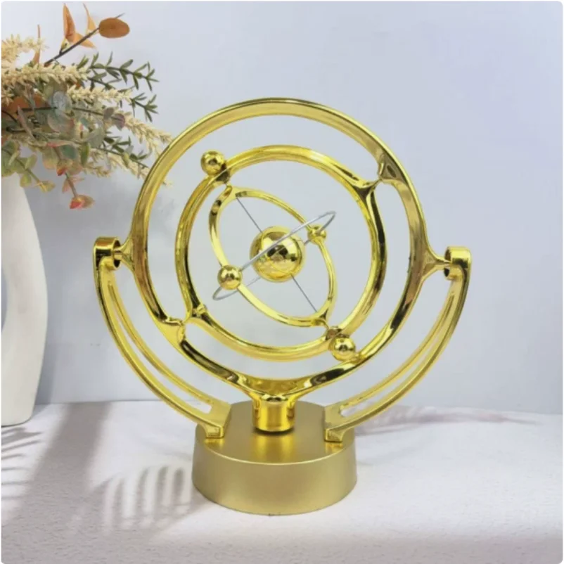 Colorful Galaxy Universe Celestial Swinger Magnetic Rotating Earth Perpetual Motion Device Electric Chaos Pendulum Science Decor