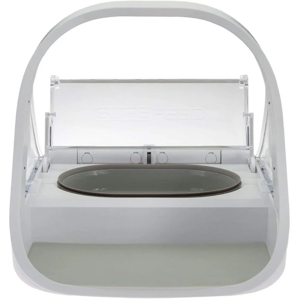 Automatic Pet Feeder - Sureflap Microchip Pet Feeder  Suitable for Both Wet and Dry Food  Bonus eOutletDeals Pet Towel