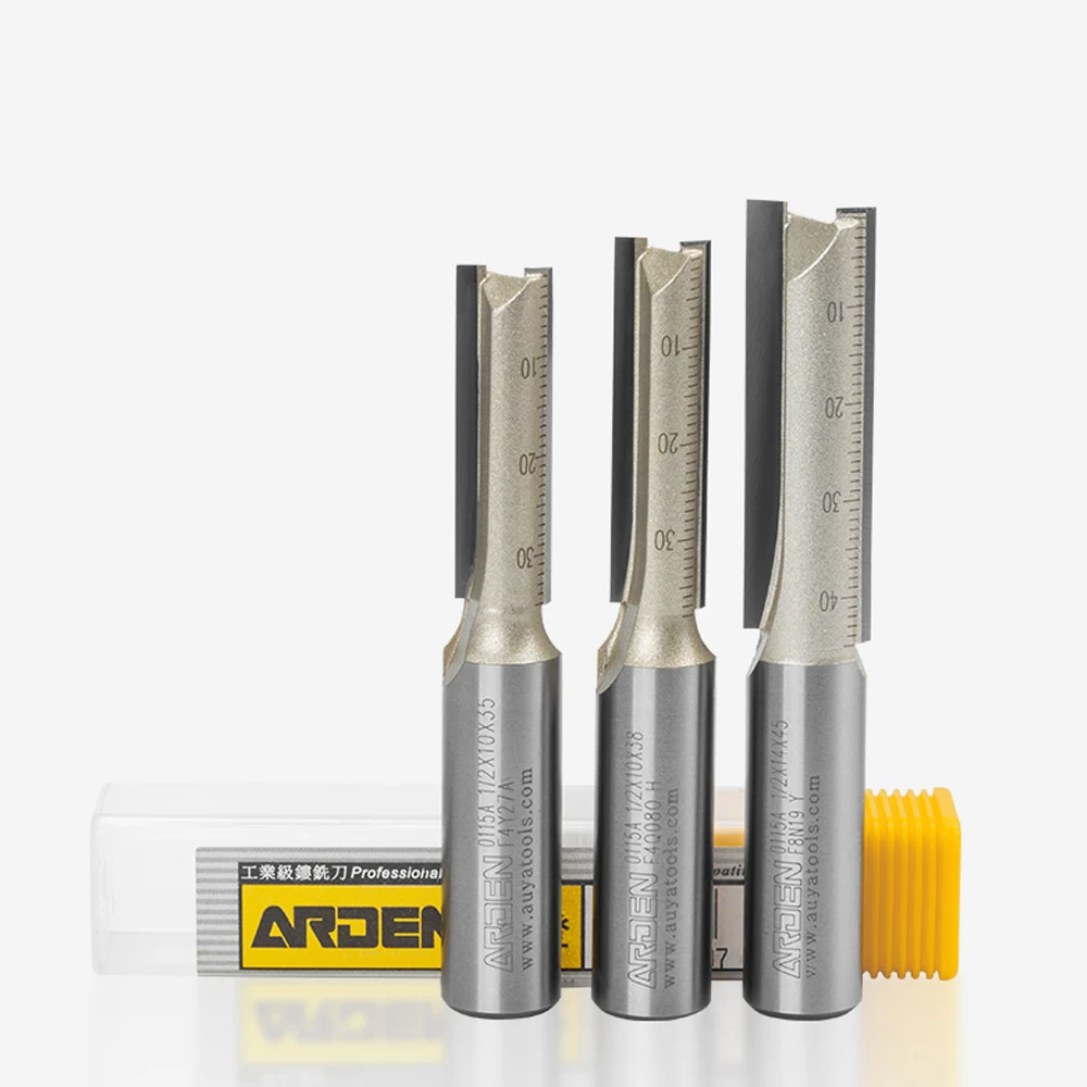 Arden Metric Shank 6mm 12mm Straight Router Bit Carbide 2 Flute Extended Straight End Mill Engraving Cutting Tool Milling Cutter