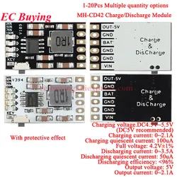 20pc/1pc MH-CD42 CD42 DC 5V 2.1A 2A Mobile Power Diy Module 3.7V/4.2V Charge/Discharge(boost)/battery protection/indicator Board