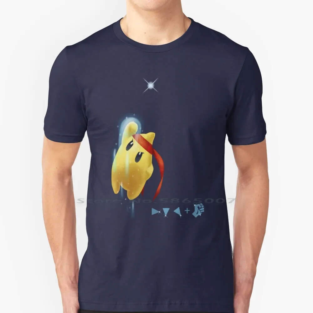 Luma's Shoryuken! 100% Cotton T Shirt Super Galaxy Wii U 3ds Smash Bros Rosalina Luma Shoryuken Tee Short Sleeve Long Sleeve