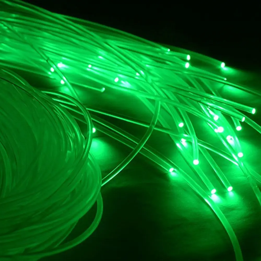 50mx0.75mm/1.0mm DIY Decoration Clear Fiber Optic Cable Led Light PMMA End Glow