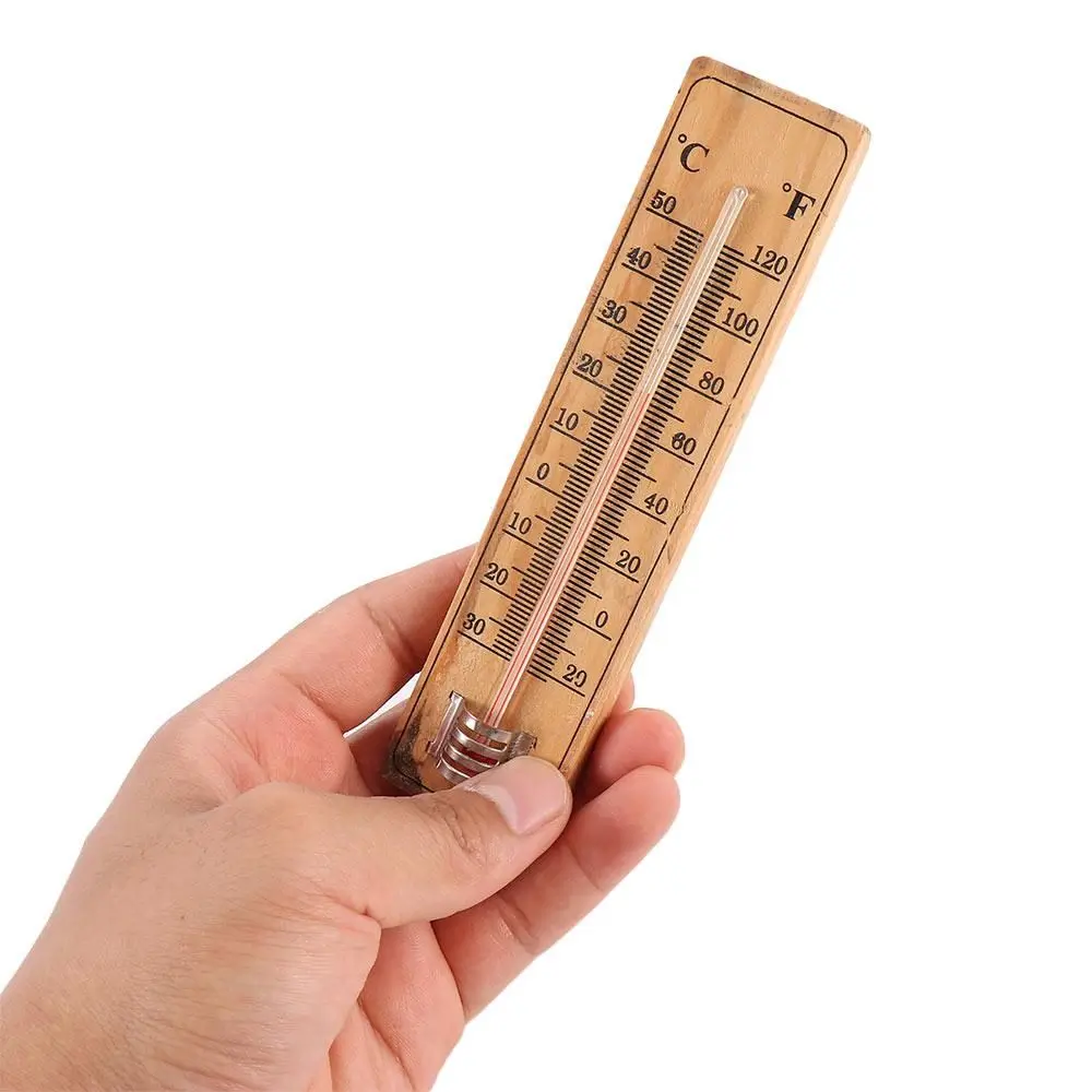 Wall Hanging House Room Indoor Office Wood Logger Wall-mounted Direct Reading Type Thermometers