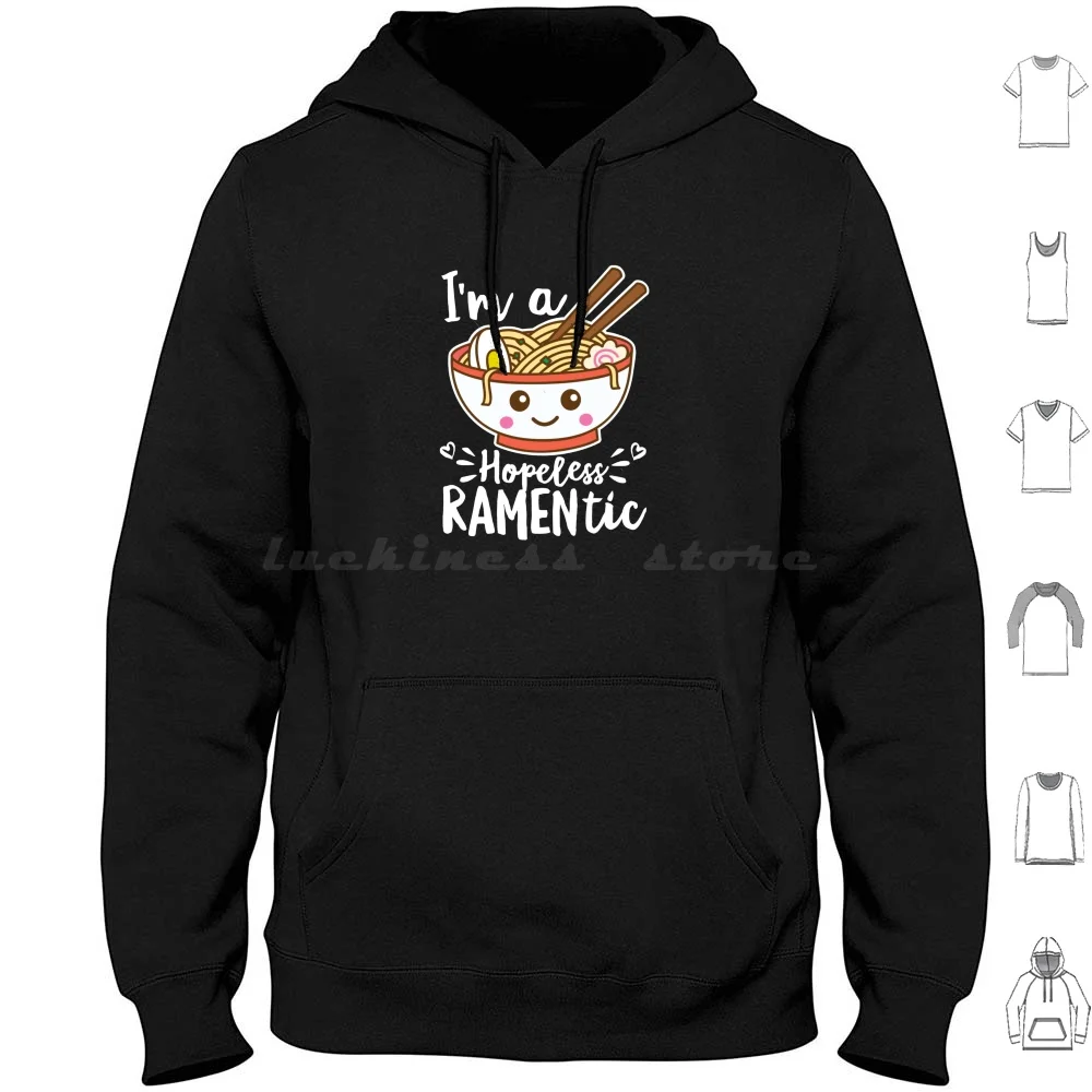 I'M A Ramentic Funny Ramen Noodle Pun Hoodie cotton Long Sleeve Ramen Funny Pun Food Pun Ramentic Noodles Noods Funny