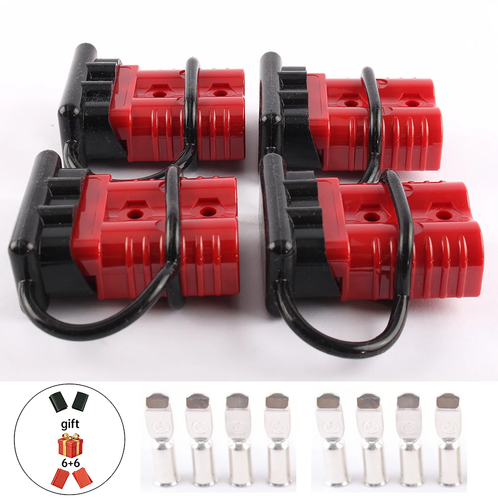 

175A Rubber Dust Cap Battery Charging Connector Kit Quick Plug Car Battery Power Connectors Forklift Wire Cable Connectors