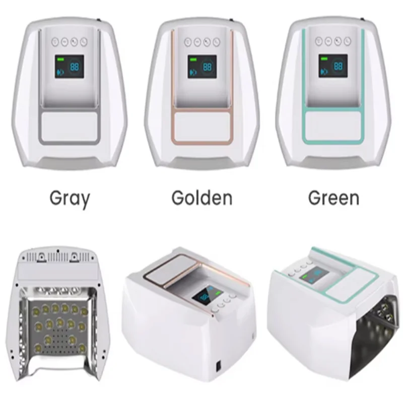 プロ仕様126W UV LEDネイルランプ 充電式 ワイヤレス コードレス ジェルネイル乾燥機 レッドメタル素材 マニキュアサロン向け