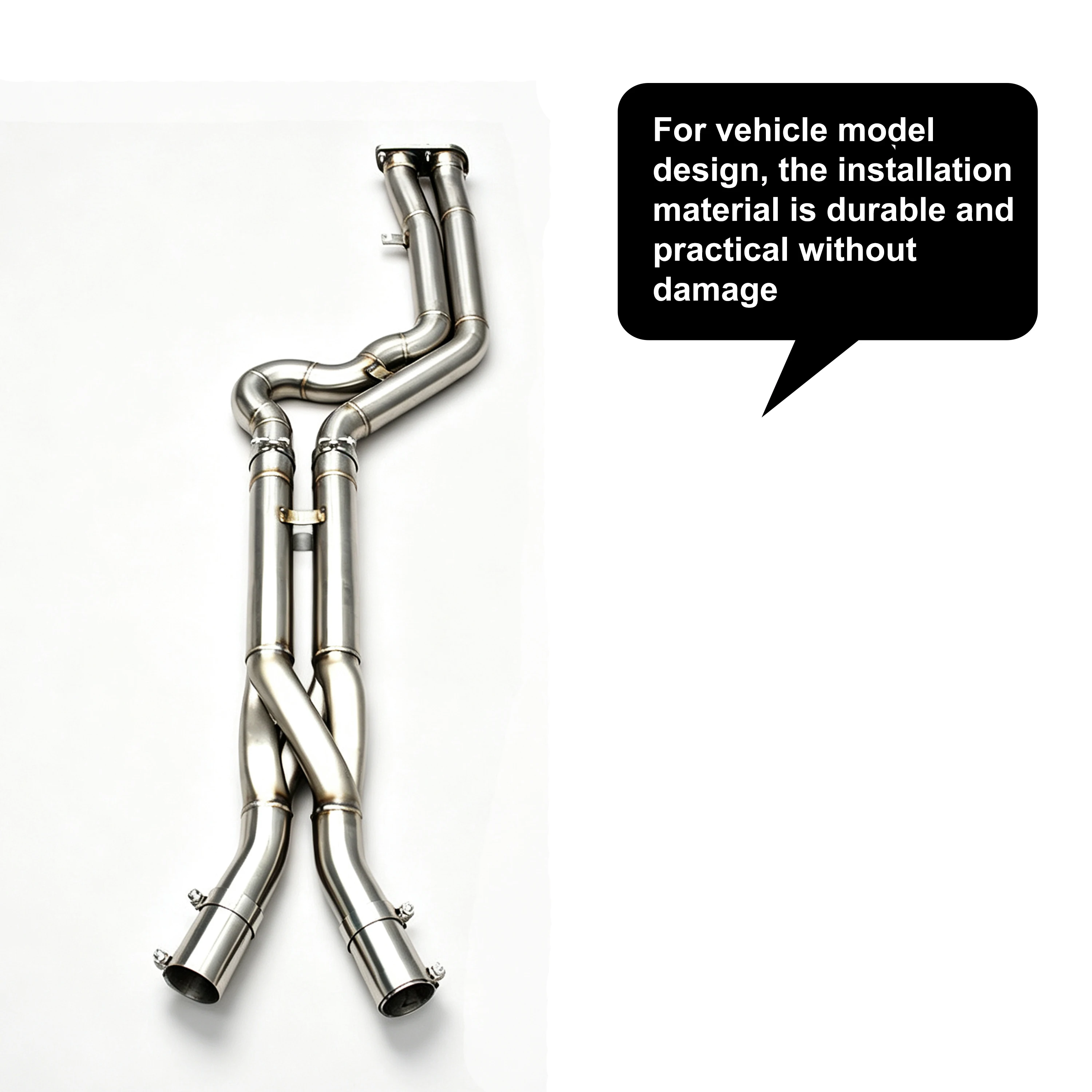 ACE Hochleistungs-Auspuff-Midpipe für BMW X3M X4M F97 F98 3.0T S58 - Gleichlängen-Z-Pipe-Midpipe mit Resonatoren – Detail 7