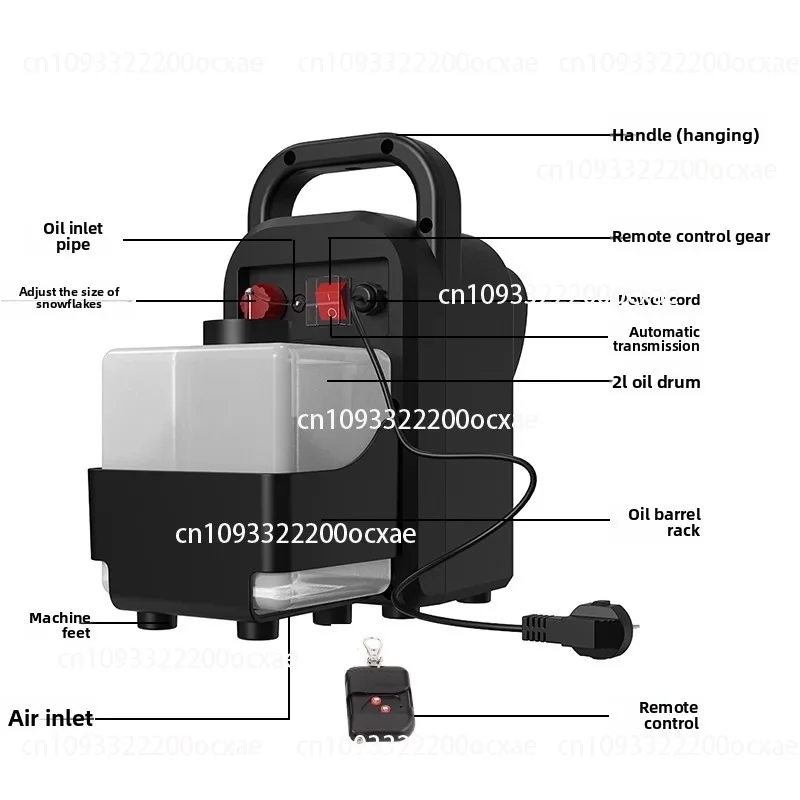 Stage Snowflake Machine Silent Indoor Outdoor Artificial Simulation Snowspray Snowmaking Machine Small