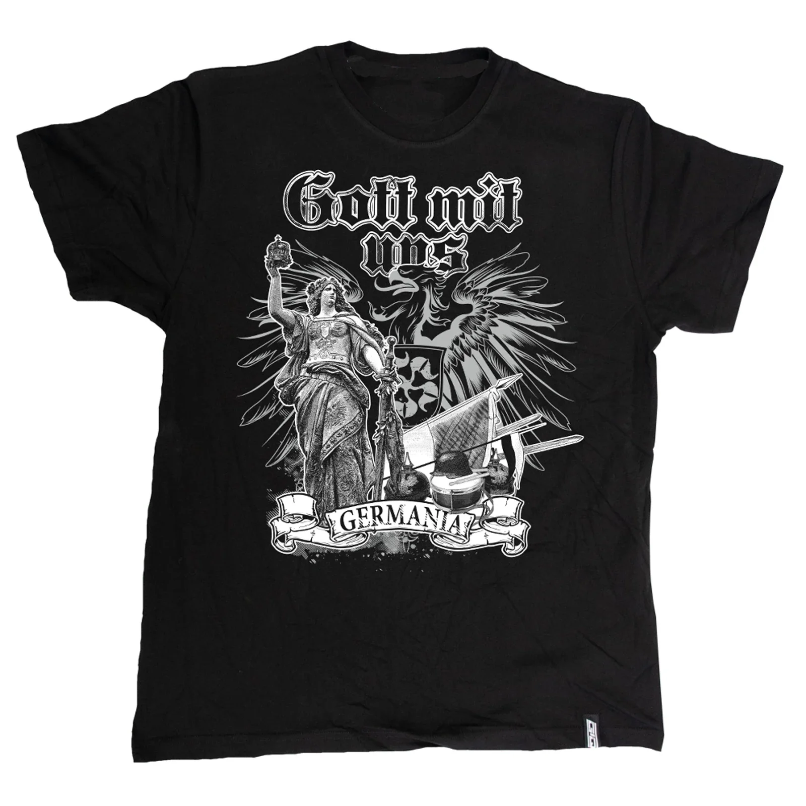Gott Mit Uns. y Fatherland ia Loyalty and Honor T Shirt New 100% Cotton Short Sleeve O-Neck T-shirt Casual Mens Top