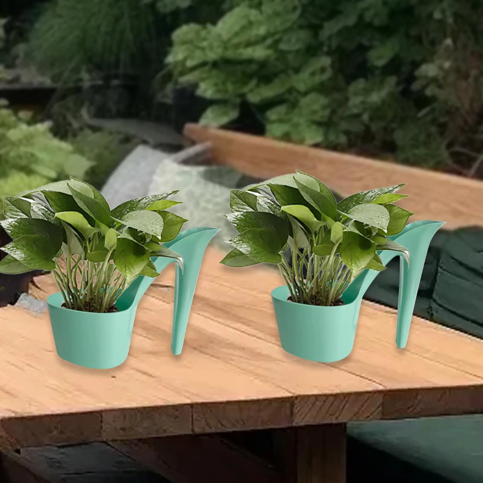 2x Succulent Planter Indoor Outdoor Garden Table Centerpiece Creative Vase Art Craft Ornament Gift Craft Making Tool Flower Pots
