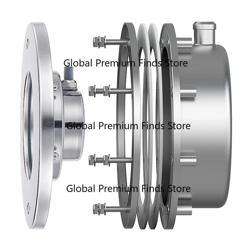 Stainless Steel Recessed Underwater Light 12/24V Low-Voltage Slim Film LED Pool Light