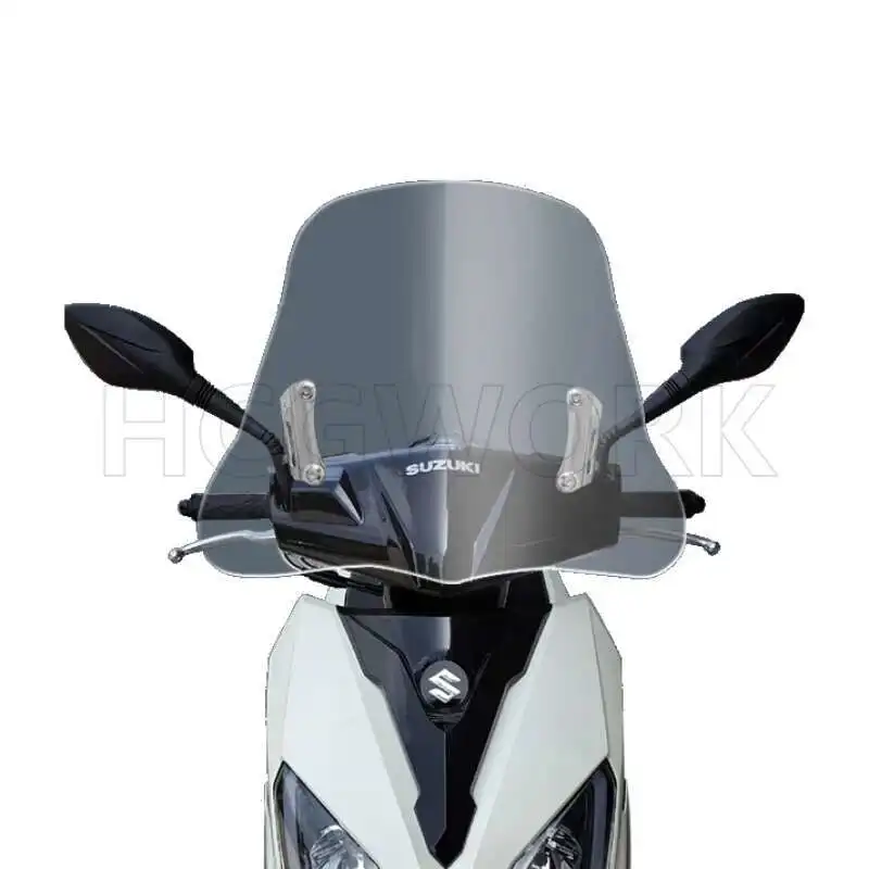 

Motorcycle Accessories Windshield Hd Transparent Heighten Widen for Suzuki Uy125