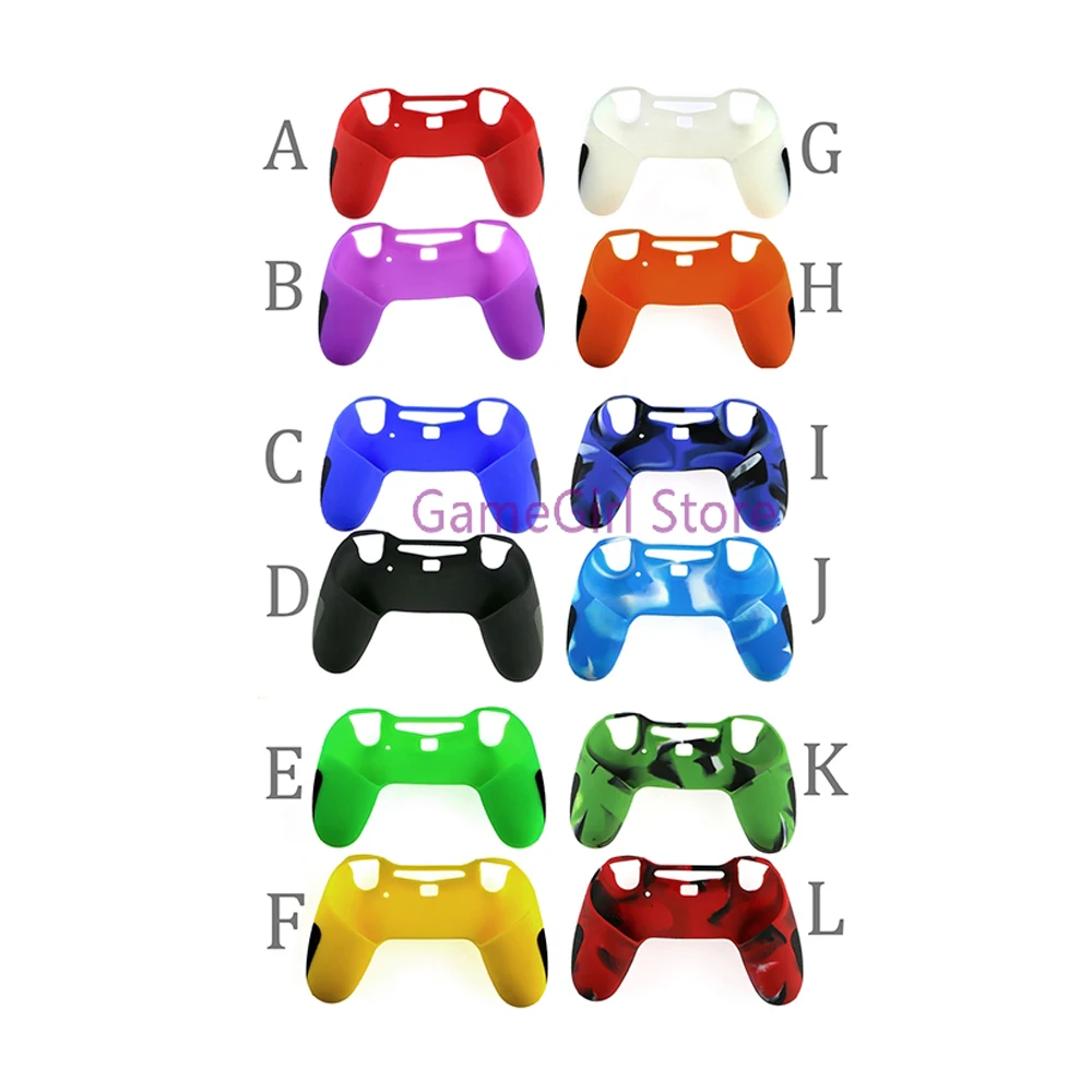 1pc For PS4 Soft Rubber Silicone Case for Playstation 4 Controller Thicker Skin Protective Cover