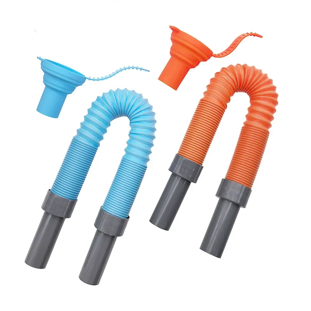 Camping Water Storage Hose for Outdoor Use Silicone Folding Water Pipe for Easy Water Collection and Diversion