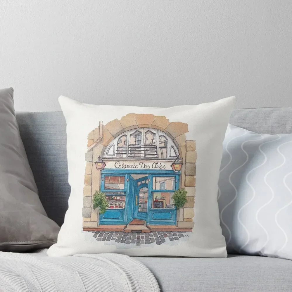 

Urban Anna Studio - Creperie des Arts Throw Pillow Decorative Sofa Cushions luxury home accessories Decorative Cushions pillow
