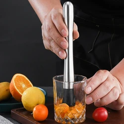 Bar Cocktail Shaker Mojito Mint Muddler Stainless Steel Wine Mixing Stick Cocktail Muddler Ice Crusher Hammer Bartenders Barware