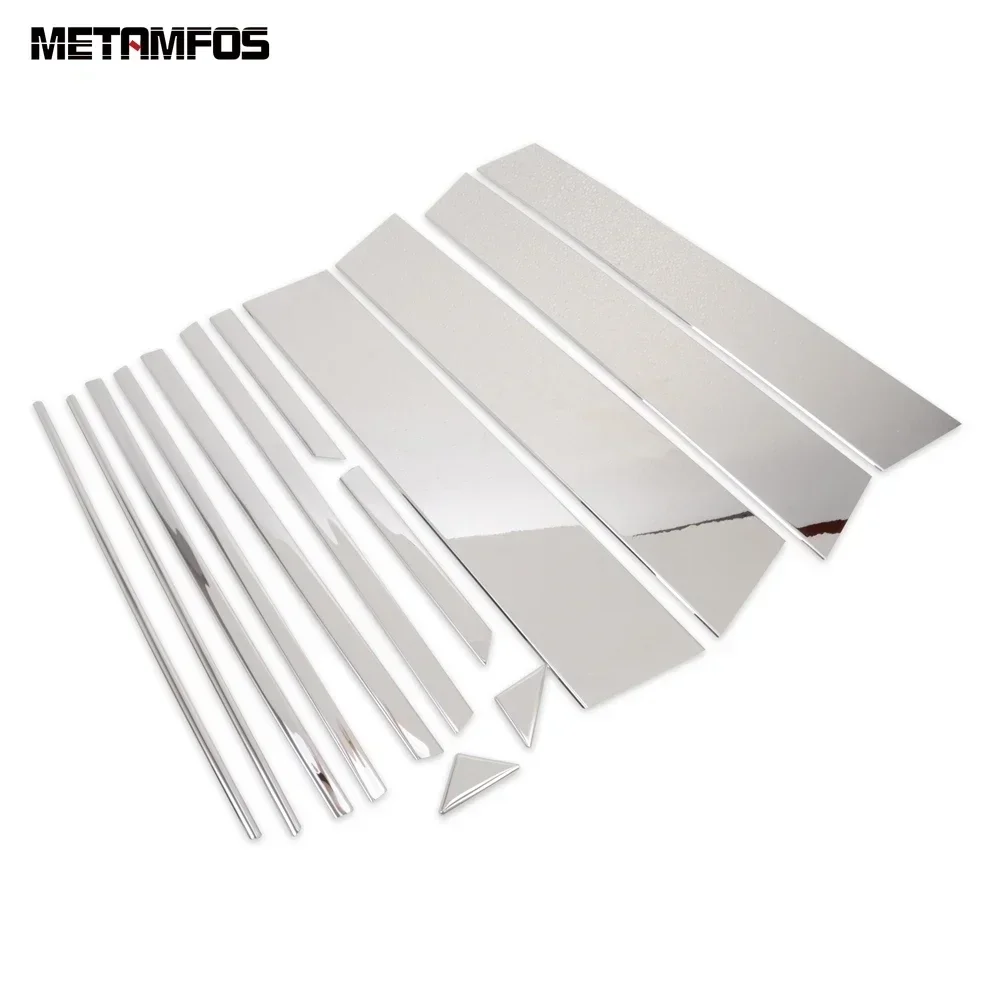 نافذة مركز B C عمود المشاركات غطاء الكسوة ملصق لتويوتا Rav4 Rav 4 2019-2023 2024 2025 الفولاذ المقاوم للصدأ الملحقات الخارجية