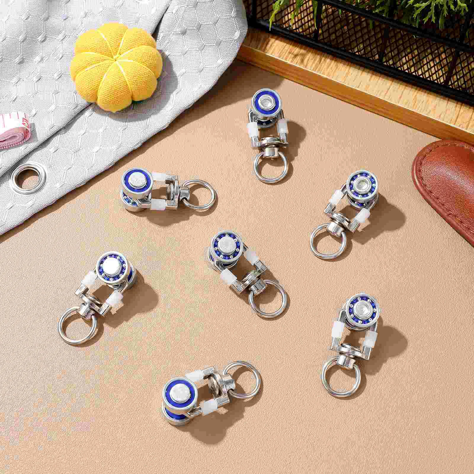 10 Pcs Curtain Accessories Hook Track Rollers Pulley for Sliding Wheel Metal Gliders Tracks