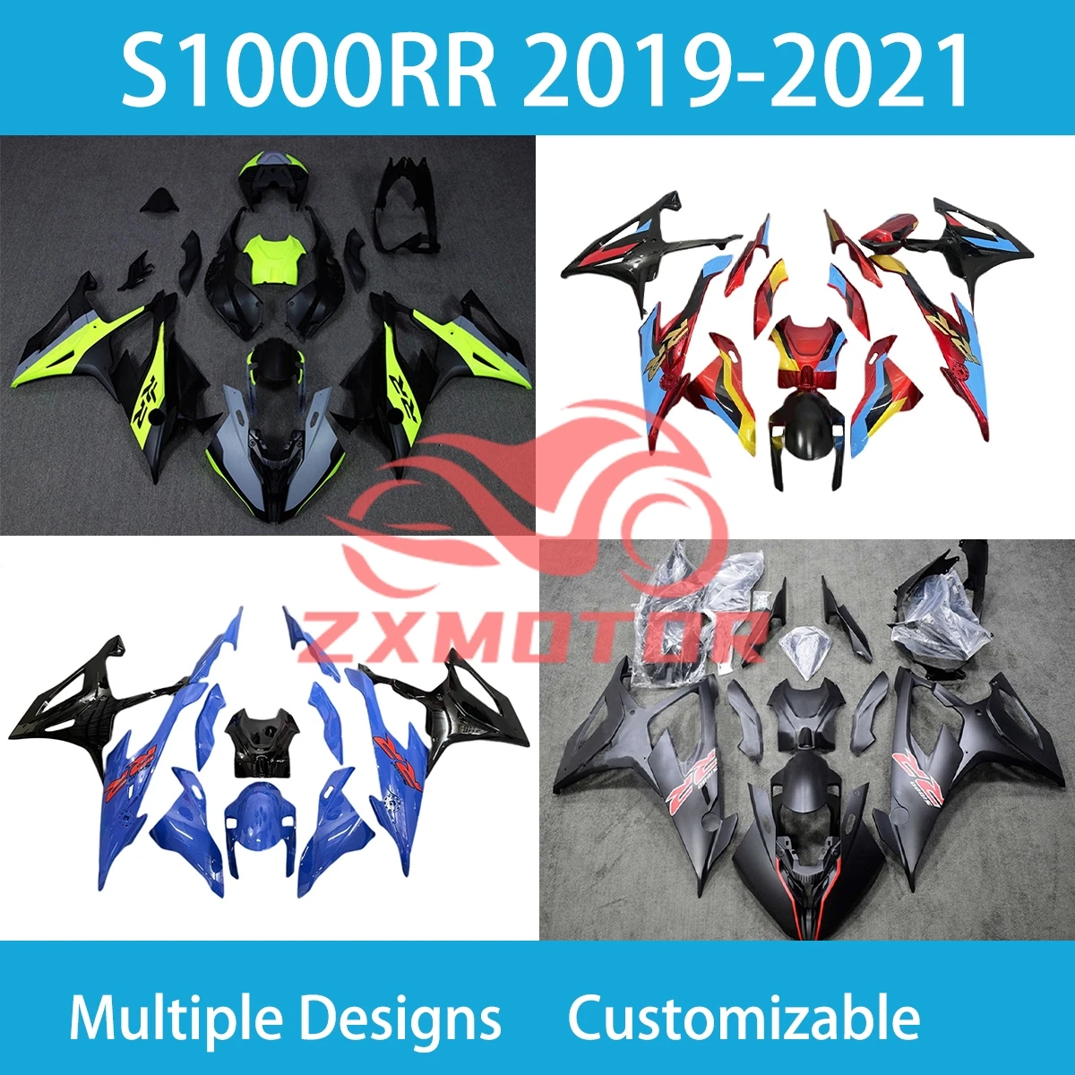 

For BMW S 1000RR 2019 2020 2021 Cool Fairings S1000RR 19 20 21 Motorcycle Accessories Customized Fairing Kit ZXMT