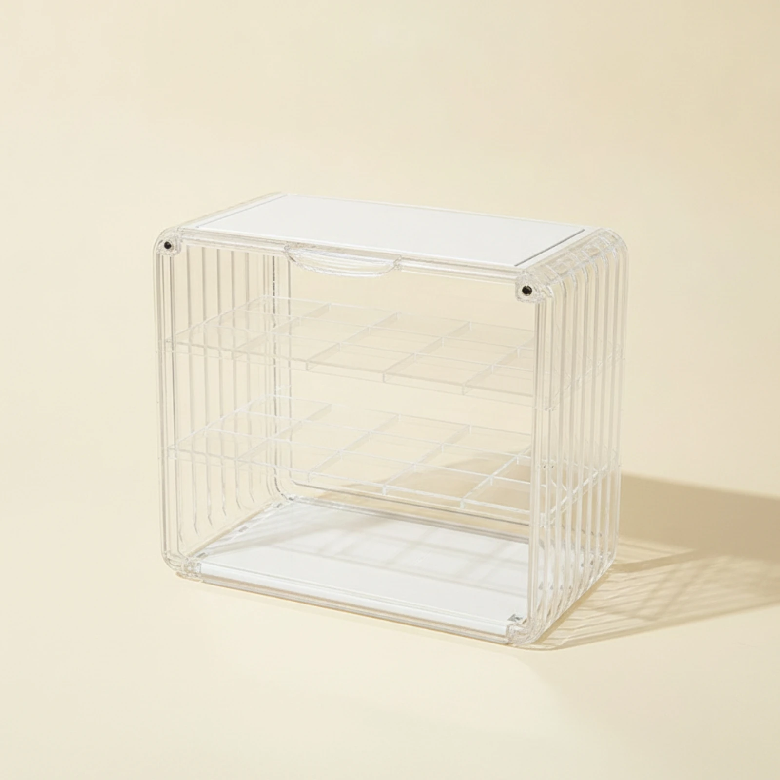 Figure Display Case Tabletop Acrylic Display Case Showcase Stable Organizer Space-Saving for Collectors, Desk, Shelf