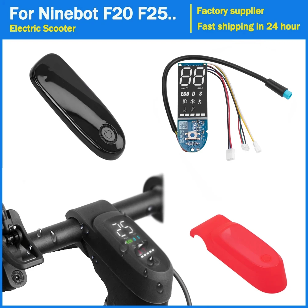 Circuit Board Display Bluetooth Electric Scooter for Ninebot F20 F25 F30 F40 Skateboard Kit Display Panel Dashboard Screen Cover