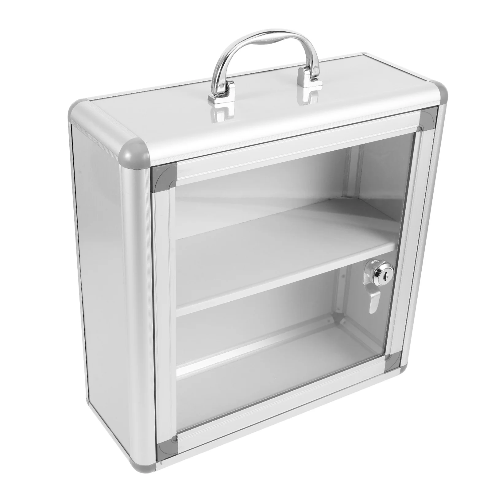 صندوق دواء مثبت على الحائط، ملحقات السفر المنزلية، حاوية تخزين كبيرة، حامل حافظة مرئي، مقصورة قابلة للطي #5