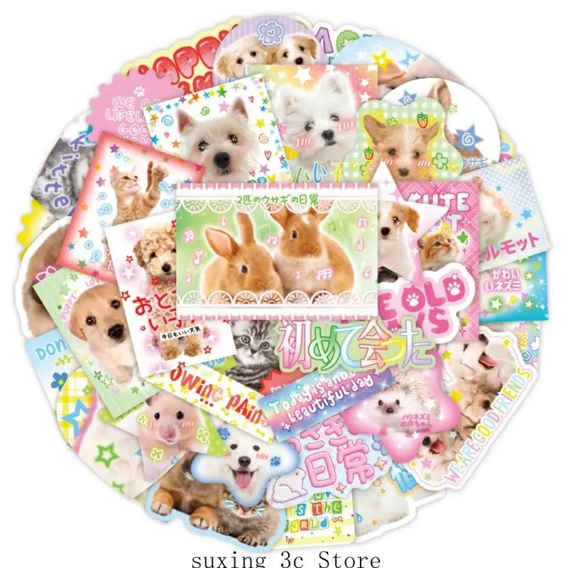 

E8BE 40PEECES CATS DOG AINTRAITAIT