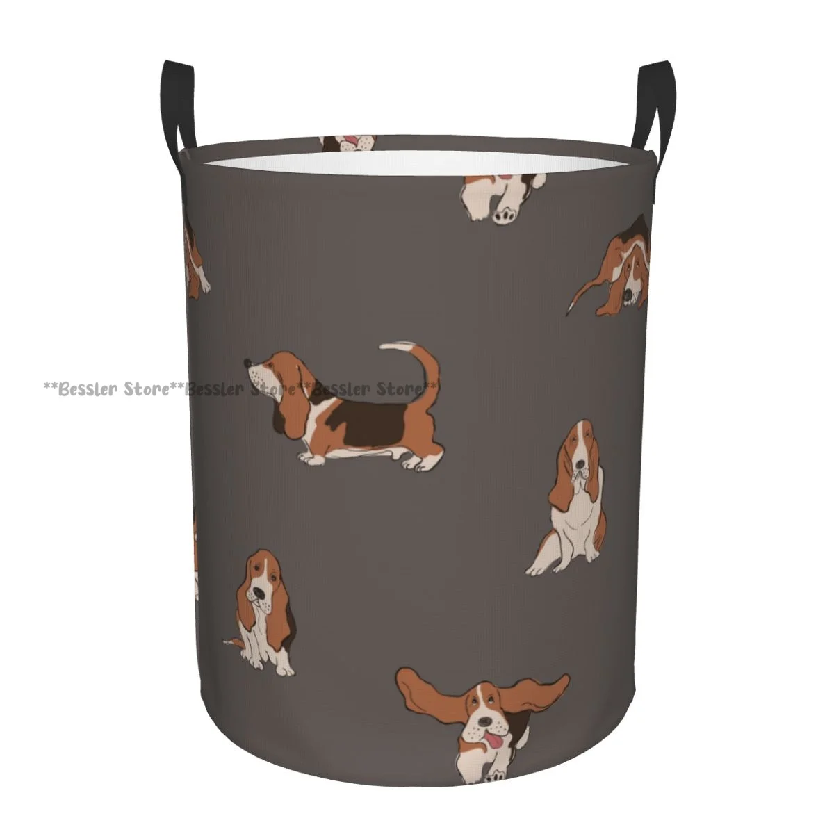 Hound Dog Party Laundry Basket Folding Dirty Clothes Toys Storage Bucket Household