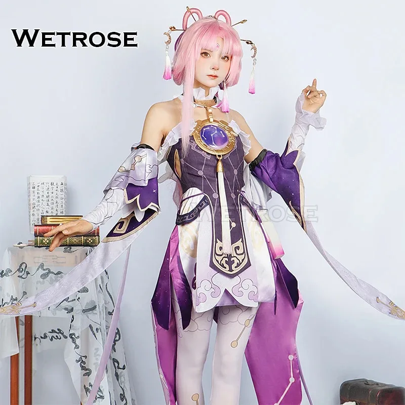 

【Wetrose】In Stock FuXuan SR Cosplay Costume Honkai Star Rail Fugen Fu Xuan Full Set Anime Game Party Outfits Halloween