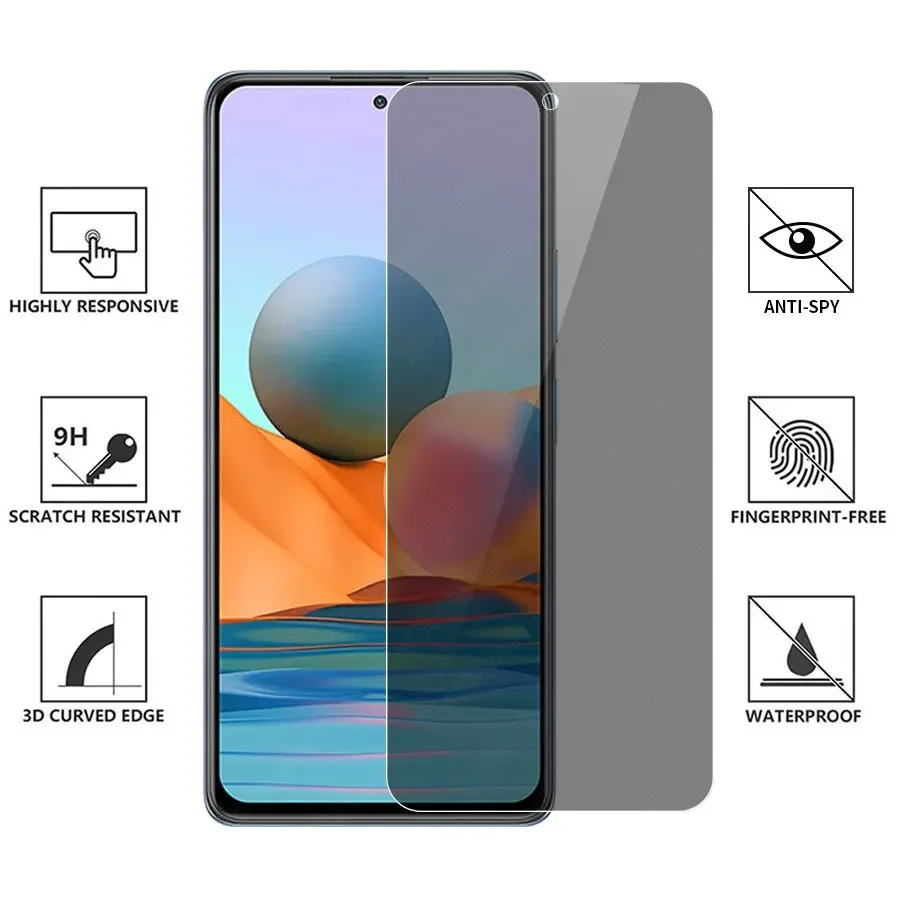 Anti-spy tempered glass case for xiaomi poco f2 pro cover on pocof2 f 2 2f f2pro phone coque privacy glass