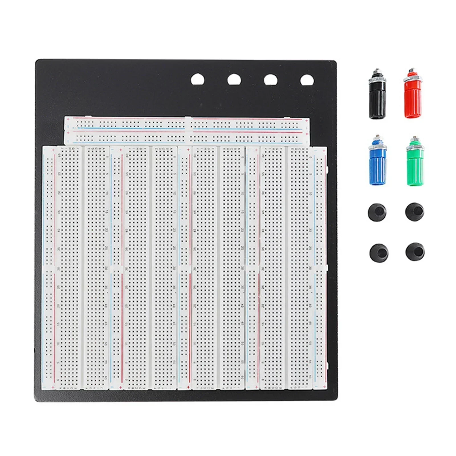 

3220 Solderless Breadboard Circuit Test Board 3220 Tie Points 4 Binding Posts Olderless Breadboard Terminals Gasket Experiment