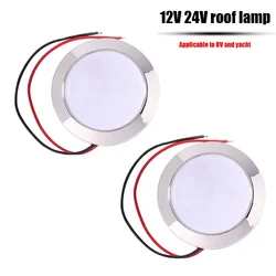 1.8W IP65 wodoodporny 12V 24V Auto 24 SMT lampa do czytania W kształcie kopuły LED do przyczepy kempingowej RV do wnętrza samochodu podsufitowego