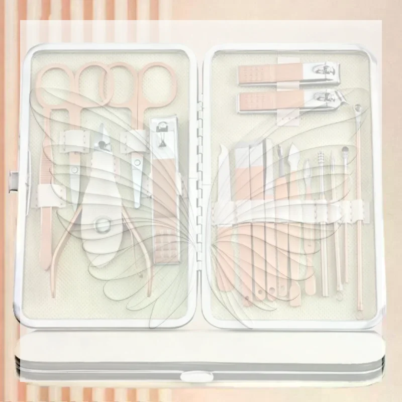 Complete Professional Manicure Set 4-18Pcs Stainless Steel Nail Clipper Kit for All Your Nail Care Needs