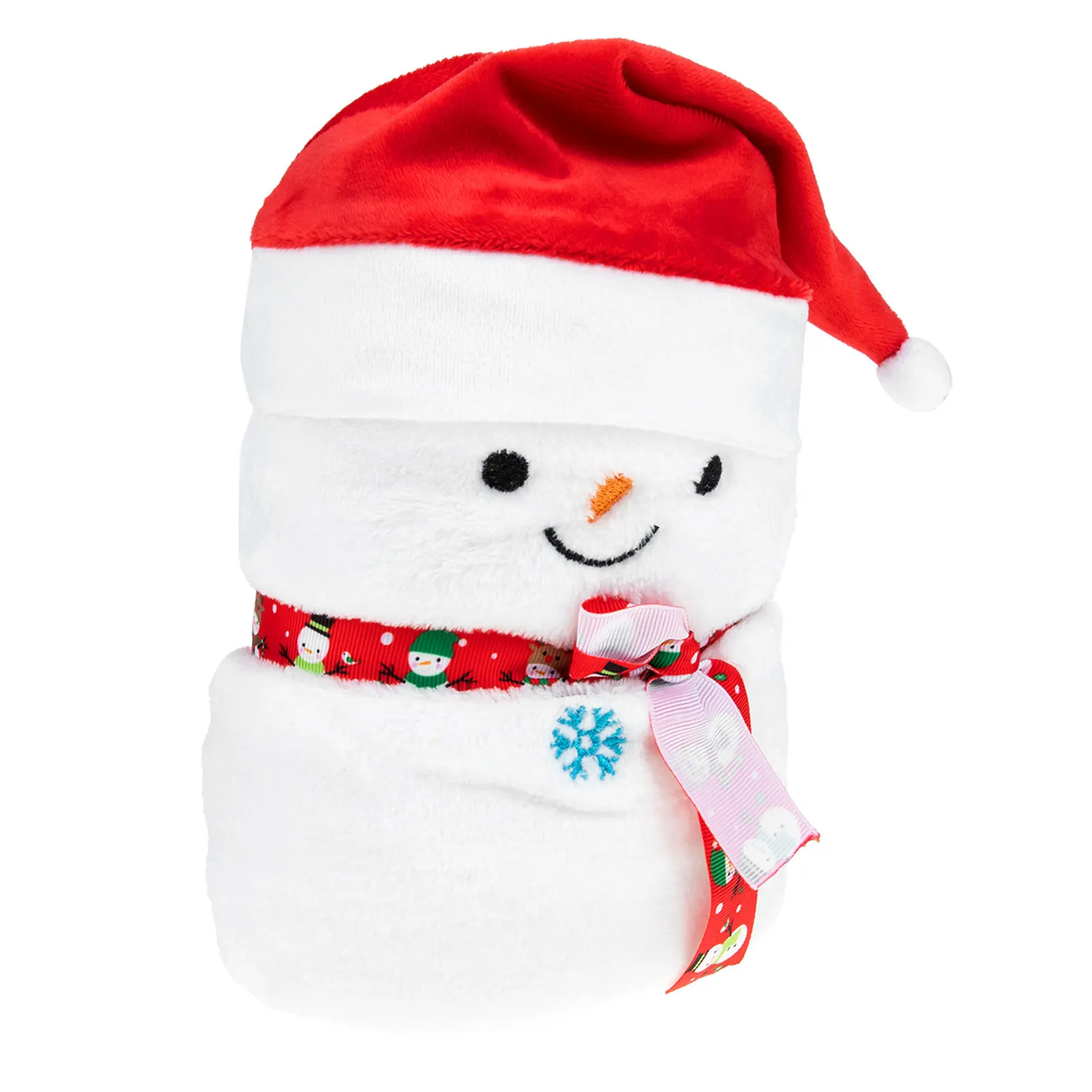 子供用漫画雪だるまデザインフランネル暖かいキッズ用スローブランケット旅行キャンプ昼寝ホームホリデーギフトクリスマス