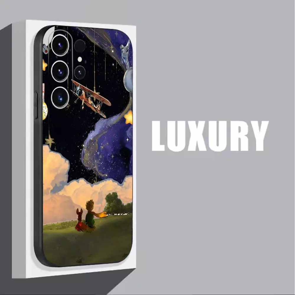 anime The Little Prince  Phone Case For Samsung Galaxy S25 S24 S23 S22 S21 S20 Plus Ultra Note20 Soft Black