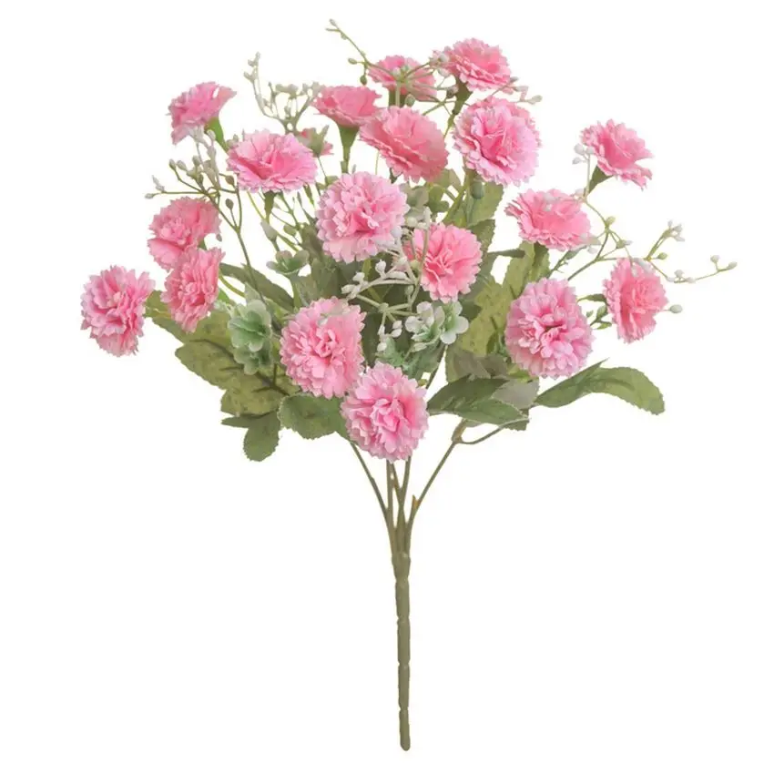 Künstliche Blumen Günstige Hochzeitsstrauß Weihnachtsdekoration Vase für Zuhause Zimmer Scrapbooking Diy Party Pralinenschachtel Seide Hortensie