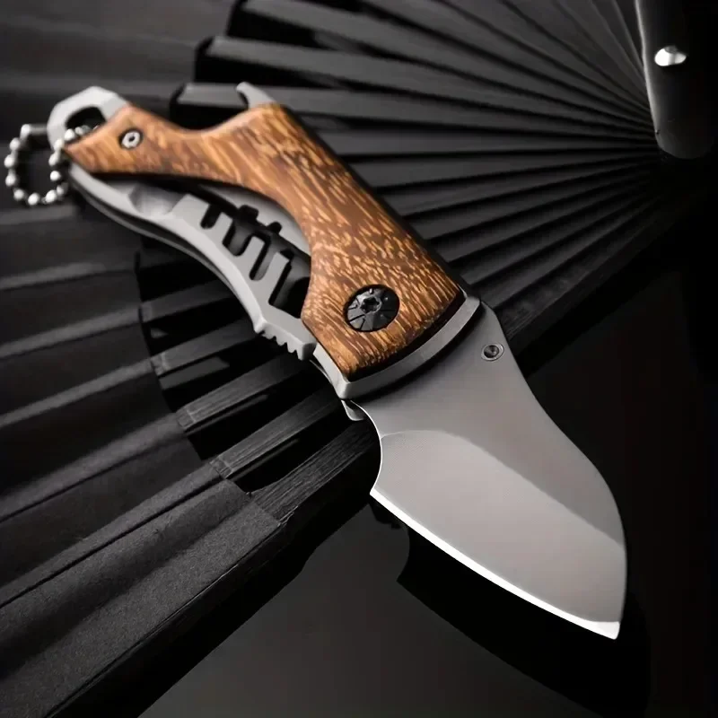 Edc-multi-function Sharp Outdoor Folding Pocket Knife Mini Faca Conveniente Abridor de Garrafas Multifunções 2024