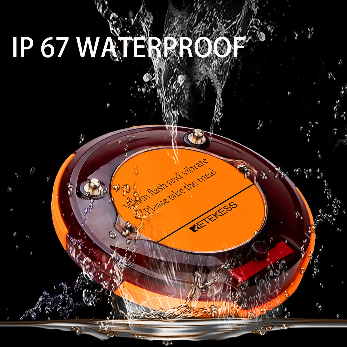 Imagem -03 - Retekess 10 Peças Pagers Coaster para Td156 Restaurante Pager Fila sem Fio Sistema de Paginação sem Teclado Transmissor para Clínica Café