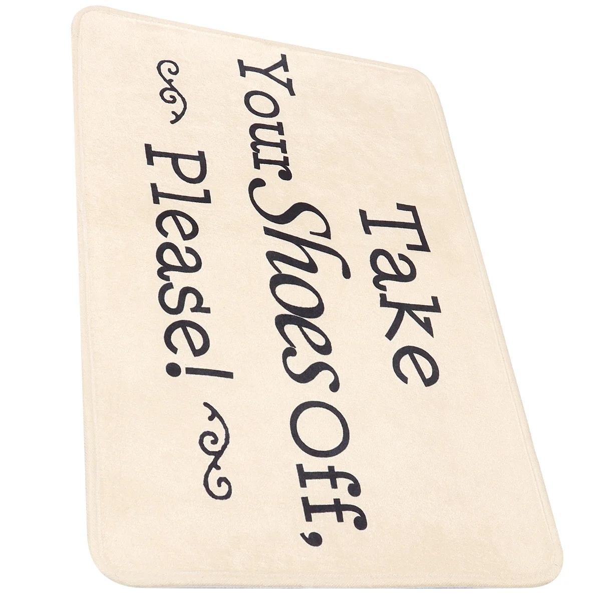 

Simple Letter Door Mat Premium Material Soft Touch Non Slip Bathroom Living Room Hallway Kitchen Floor Mat Machine Washable