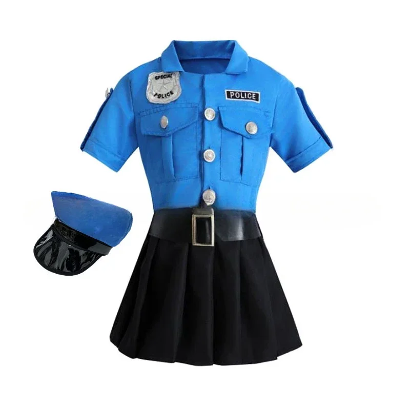 police blue dress Girls Costume Halloween Cosplay Outfit B Darlin | Dresses store Officer costume 1Pc Women Bodysuit Waist Size:42″