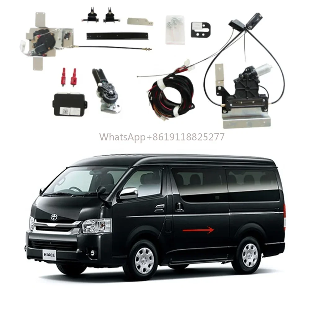 ประตูเลื่อนประตูบานเลื่อนสำหรับ HIACE 2005-2018 Grandia COMMUTER QUANTUM hiace200