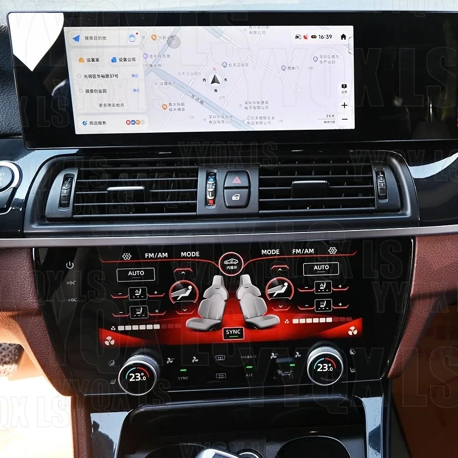 New Arrival AC Screen For BMW 5 Series F10 F11 CIC NBT 2011-2017 Car Digital Panel Climate Control LCD Air Conditioning Display