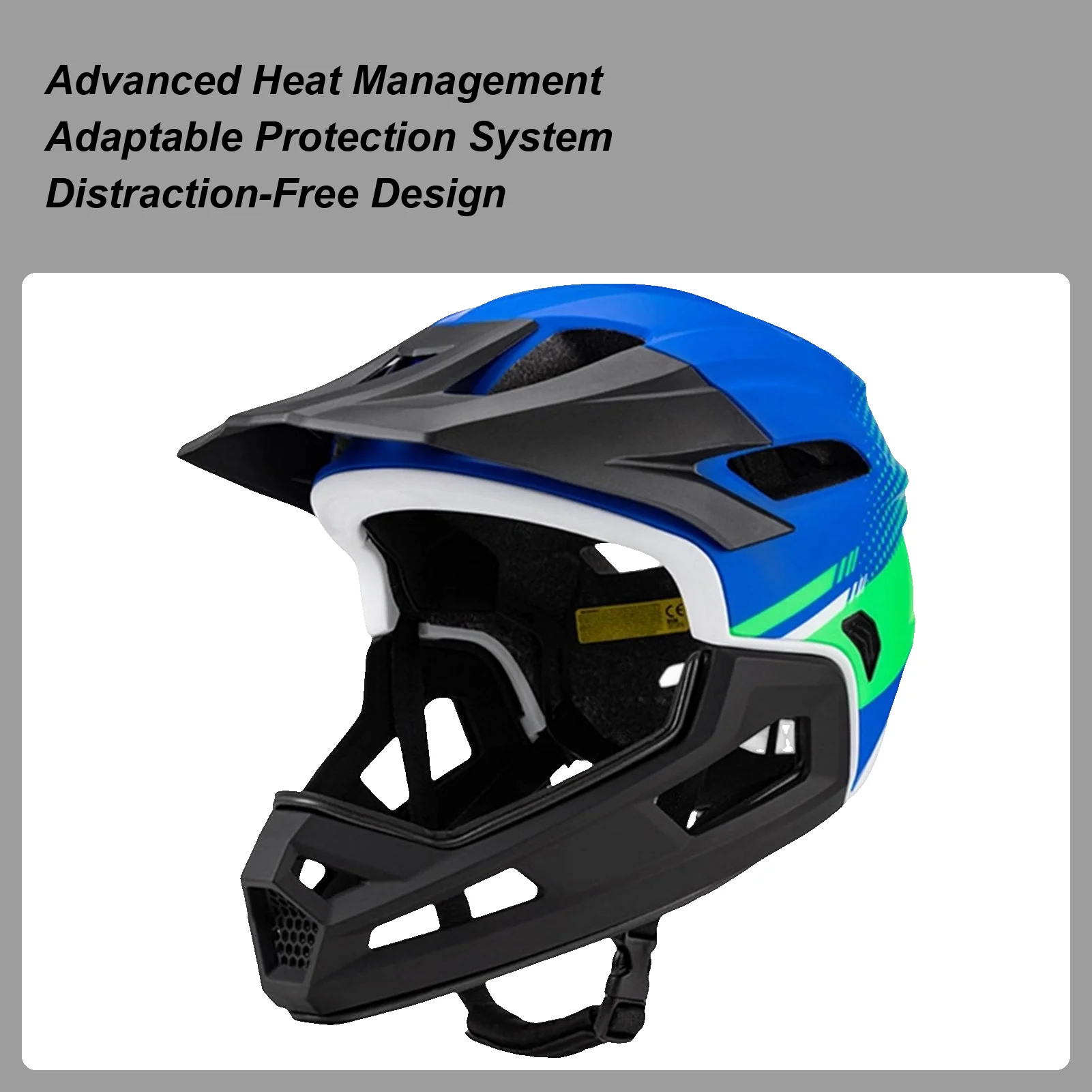 

Full Face Mountain Bike Helmet Biking Head Protection Lightweight Biking Helmet For Bicycle Motocross Motorcycle Scooter