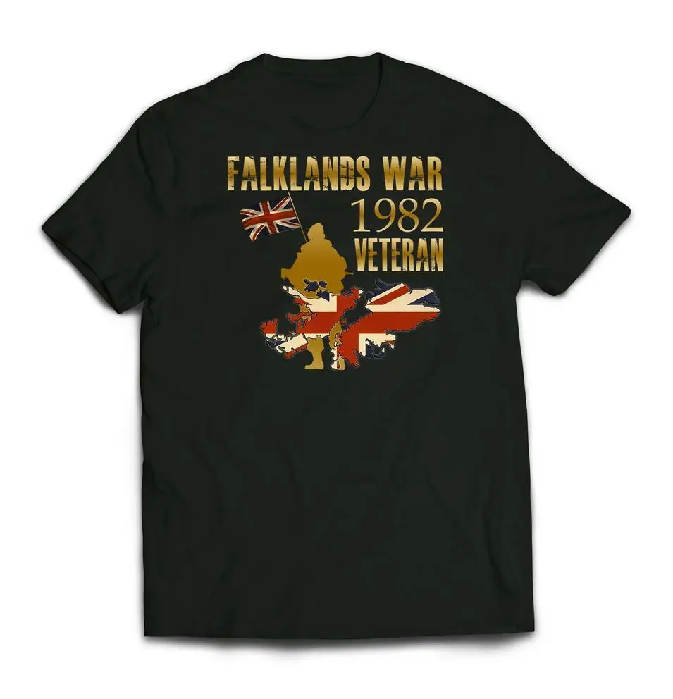 

Vintage Falklands War Veteran Printed T-Shirt Premium Cotton Short Sleeve O-Neck Mens Tshirt S-3XL