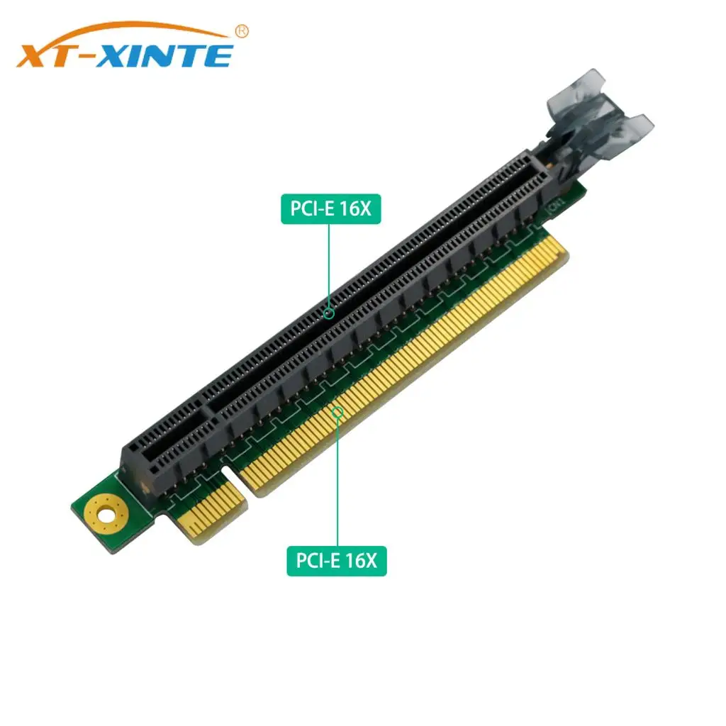 

90 Degree PCI Express 16x 3.0 Male to Female Riser Card Right Angle PCI-E x16 to 16x Slot Protect Tool Adapter 1U PC Server Case