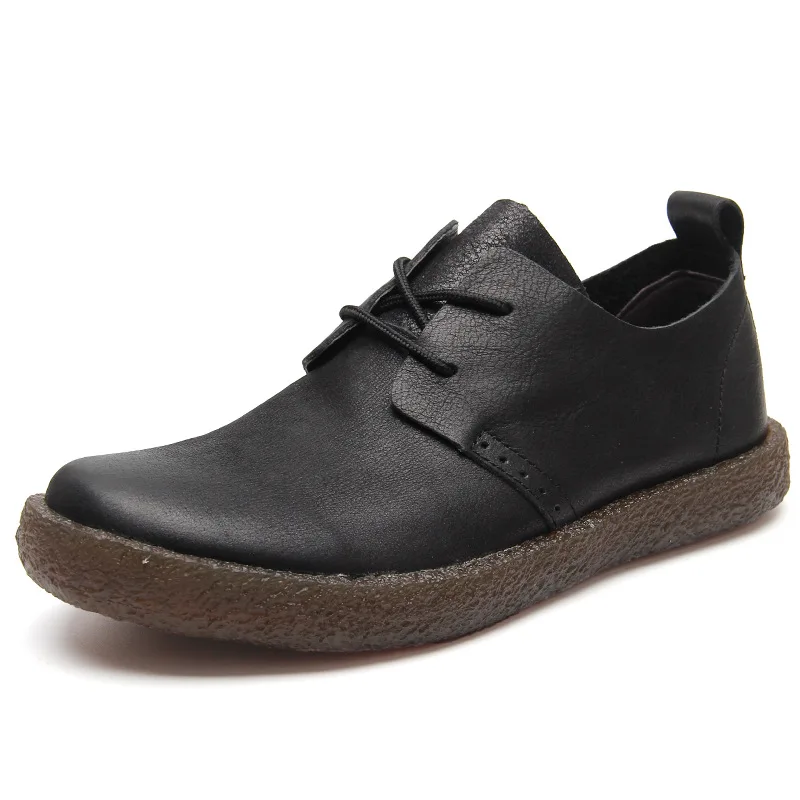Genuine Leather Men Casual Shoes All-match Loafers Slip on Oxfords Sole Comfort  Derby Shoes  for Men  Spring Autumn  Work Shoes