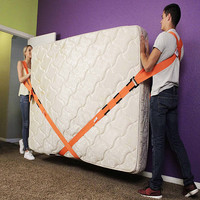 Labor Saving Furniture Moving Belt Rope Tension 2-Person Lifting Straps Lift Move Carry Appliances Mattresses Up Easily