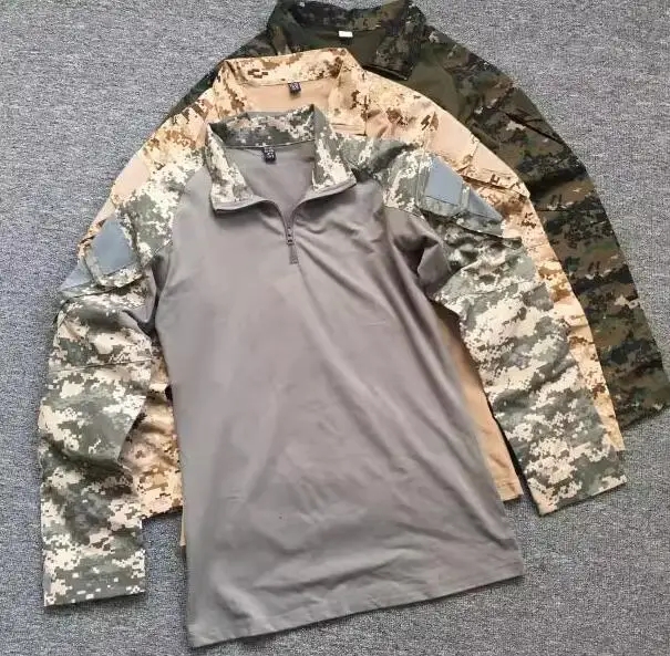 US Camouflage Shirt Men Spring Tops ACU Outdoor