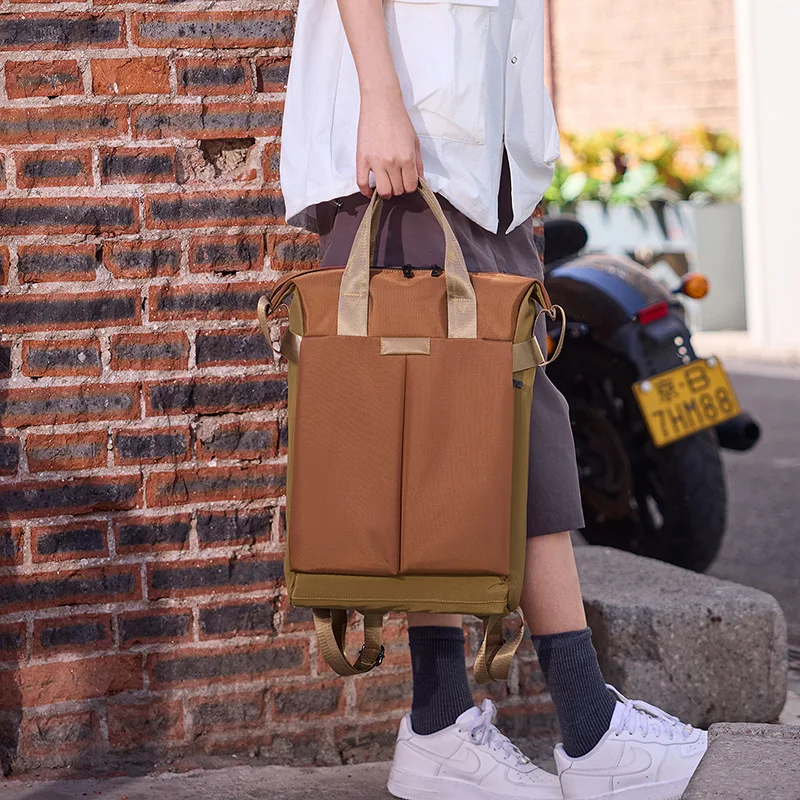 New Multifunctional Laptop Backpack Casual Simple Handbag Wear-resistant All-match Large Capacity Student Backpack For Men